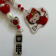 Load image into Gallery viewer, Devil Kitty Phone Charm
