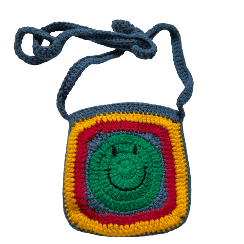 Primary Smiley Face Crossbody