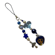Load image into Gallery viewer, Button Girl Phone Charm
