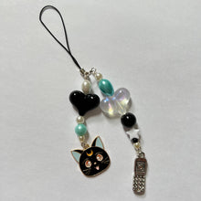Load image into Gallery viewer, Black Cat Phone Charm
