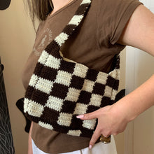 Load image into Gallery viewer, Big Checkerboard Bag - Brown
