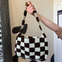Load image into Gallery viewer, Big Checkerboard Bag - Brown

