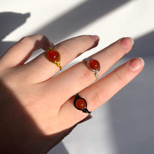 Load image into Gallery viewer, Carnelian Wire Wrapped Ring
