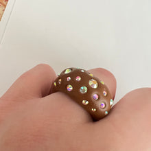 Load image into Gallery viewer, Brown Bling Ring
