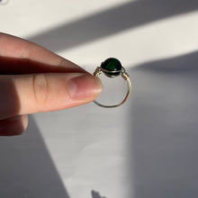 Load image into Gallery viewer, Green Tigers Eye Wire Wrapped Ring
