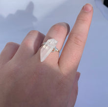 Load image into Gallery viewer, Quartz Wire Wrapped Ring
