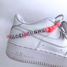 Load image into Gallery viewer, Pink “Good Vibes” Shoe Charm
